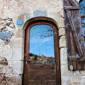 Reflections of medieval Najac, France