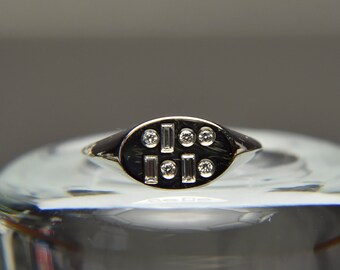Binary Code Signet Ring