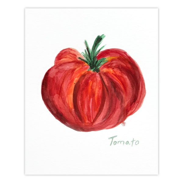 Brandywine Tomato Watercolor Print