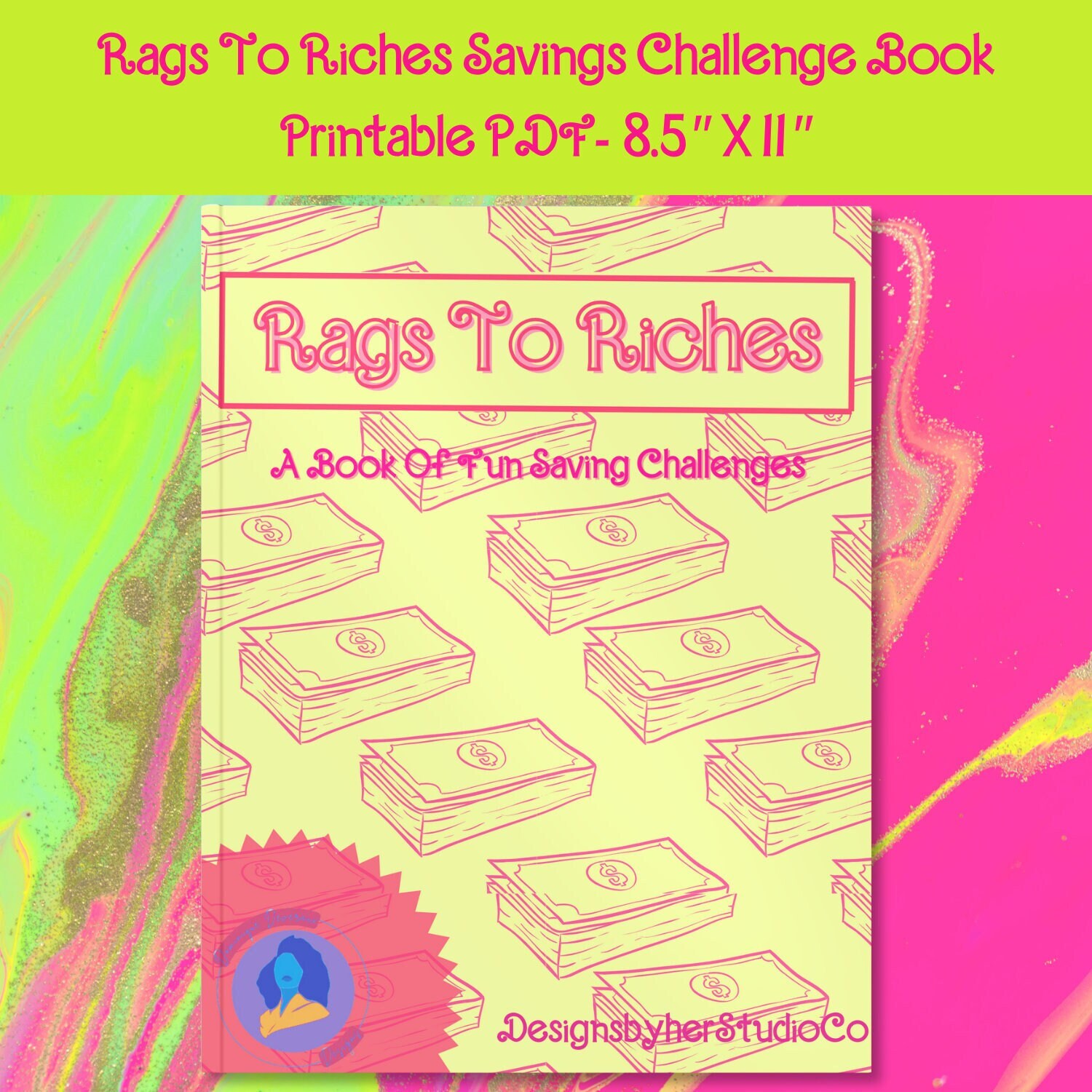 Rags to Riches Savings Challenge Book, Digital, PDF, Printable PDF ...