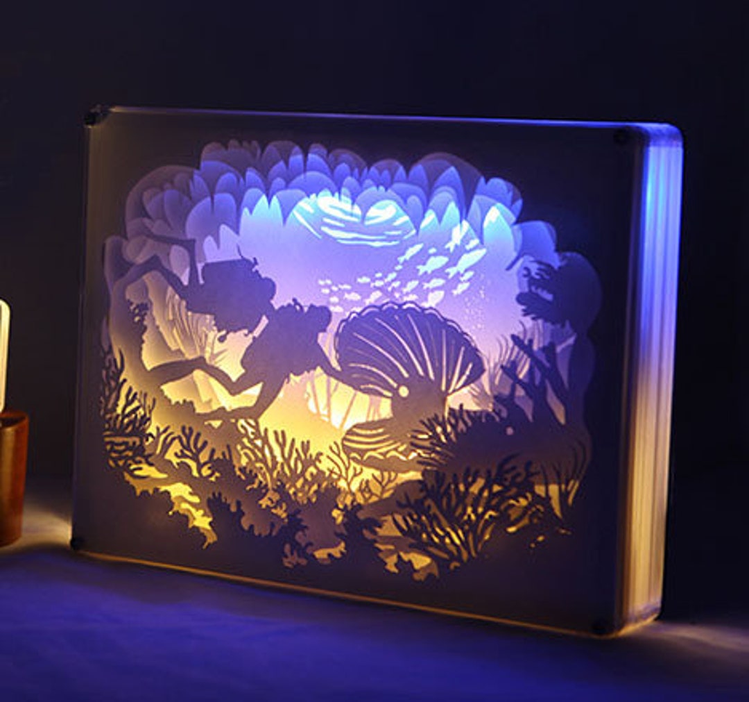 3D Paper Cut Light Box Light Boxes Digital SVG Files Paper Cut 3d