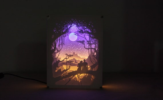 Paper on sale cut lamp