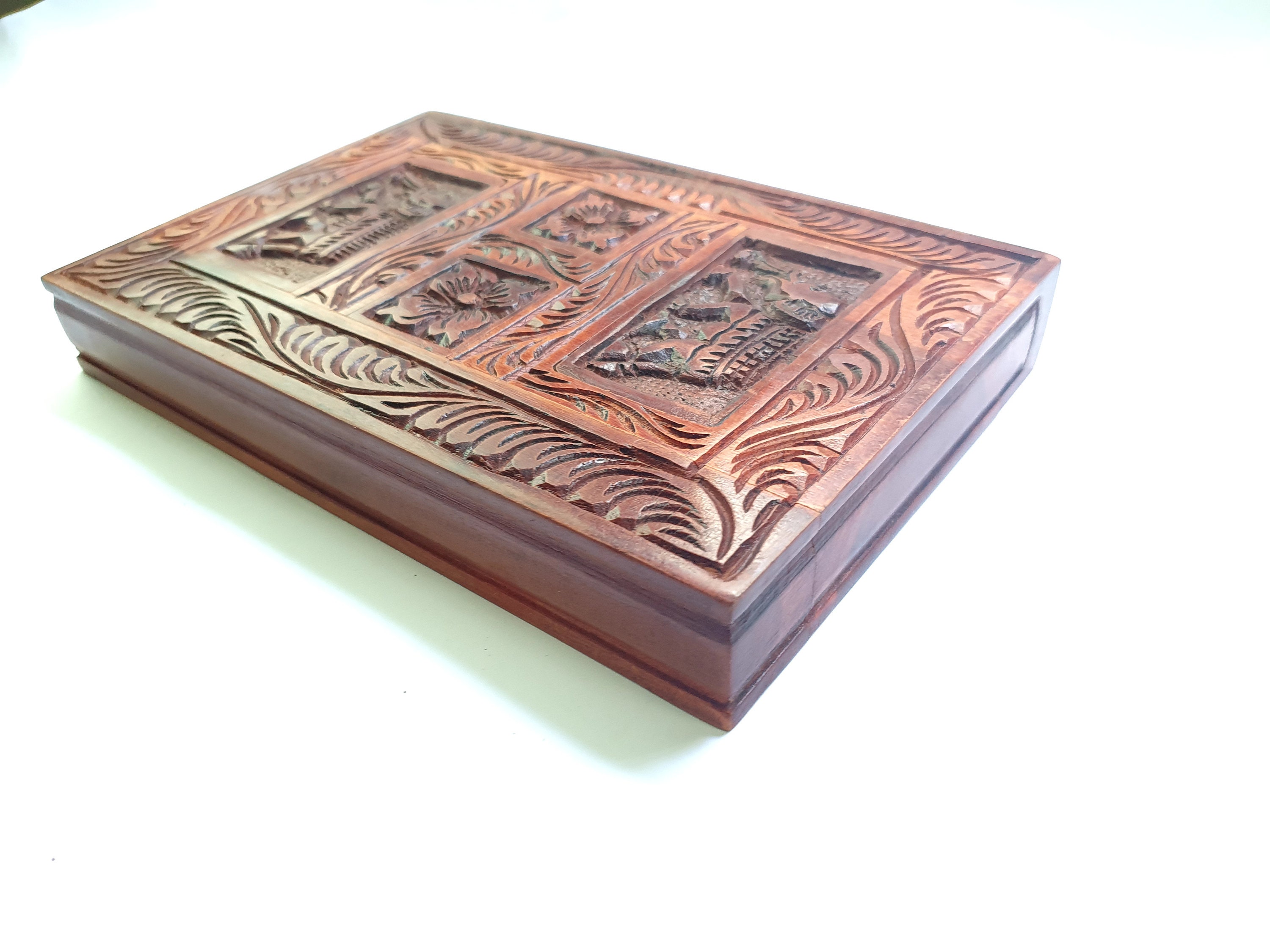 Secret compartment box wood box handmade in Sri Lanka Etsy