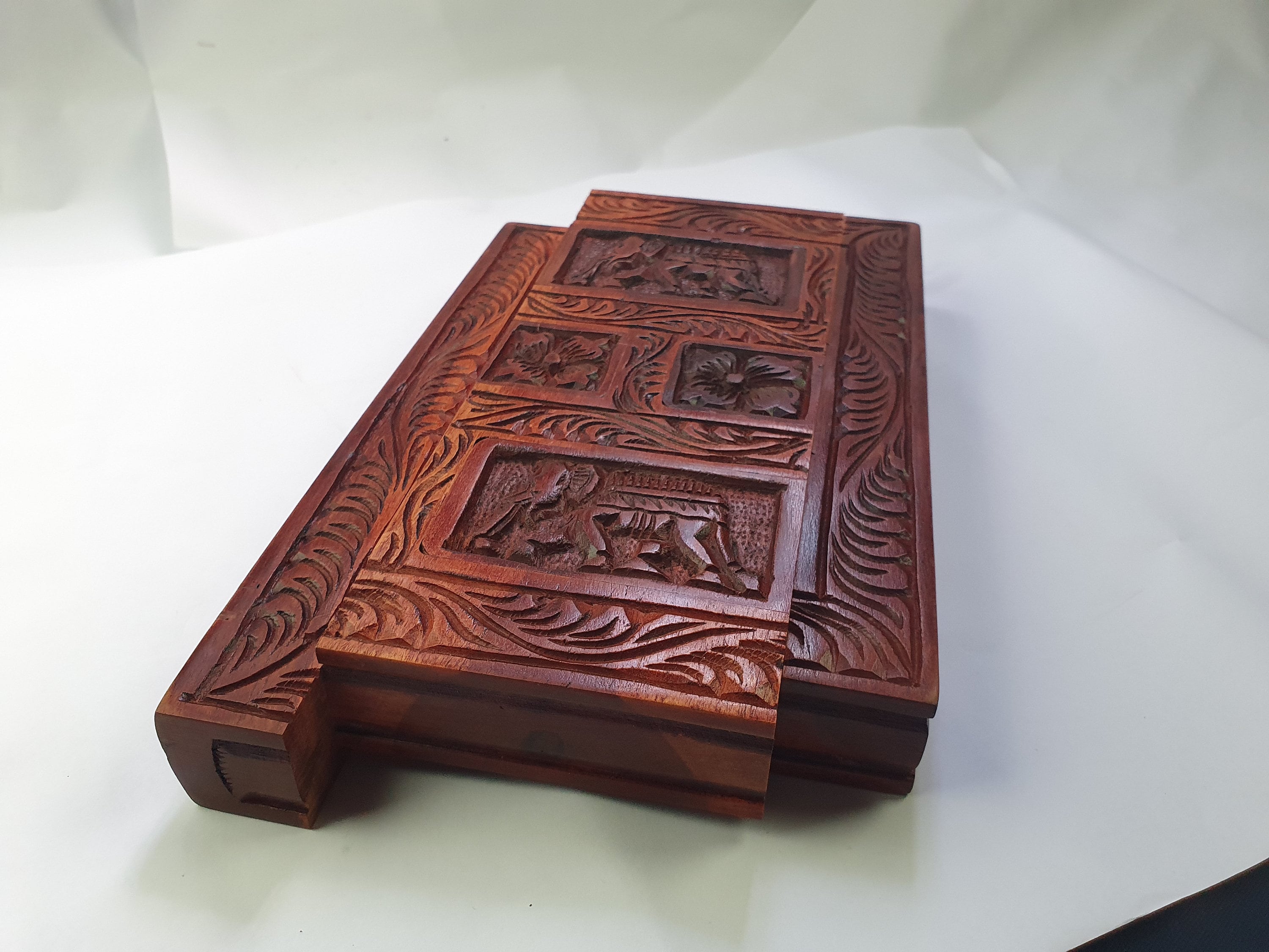 Boîte à Puzzle Secrète En Bois – Avec Compartiments Cachés | Tirelire Ou Cache-cadeau Pour Adultes