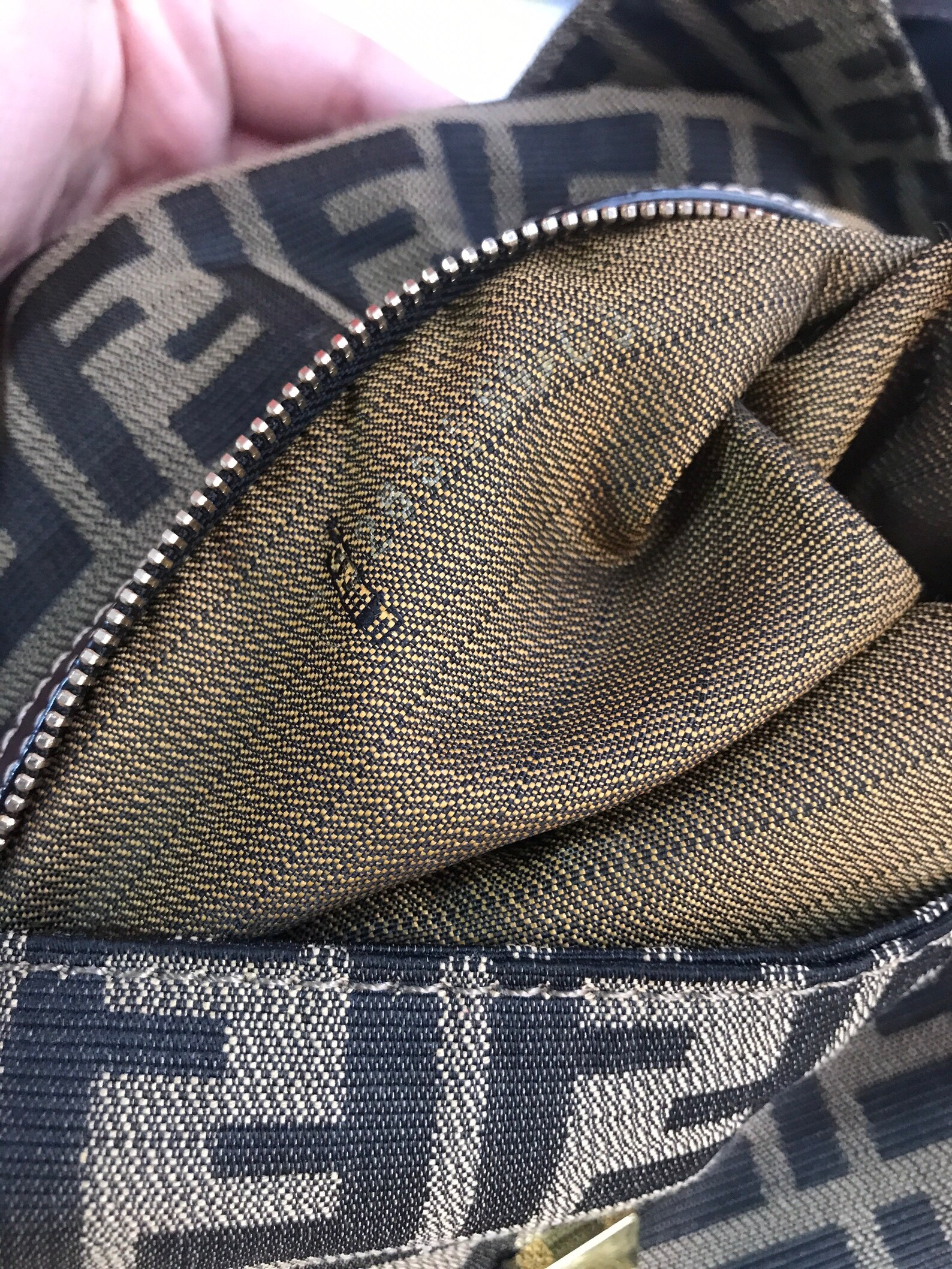 Authentic Vintage Fendi Zucca mini baguette bag Etsy