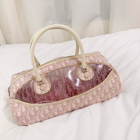 Authentic Vintage Christian Dior pink monogram bag