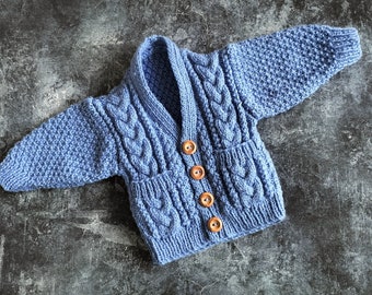 Baby boys aran cardigan