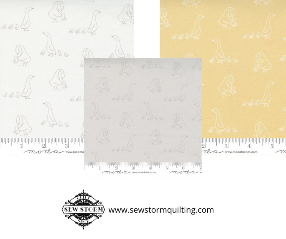 Little Ducklings Duck Waddle Fabric by Moda by the 1/2 Yard Etsy