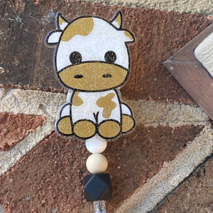 Baby Kuh Badge Reel / Kuh Badge Reel / Western Badge Reels / Lehrer oder Krankenschwester Badge Reel