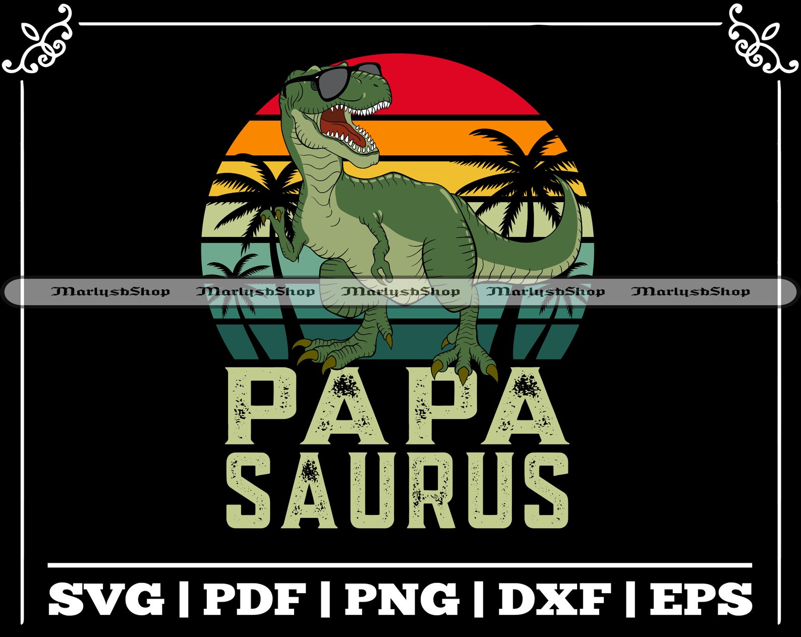 Download Papasaurus SVG Dinosaur Papa Saurus SVG Papa T-Rex SVG | Etsy