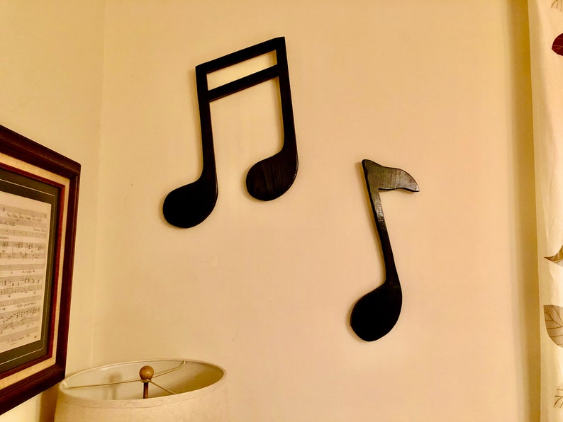 Tree Note Wall Wood Music Notes - Wall Decor - Etsy