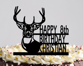 Deer Cake Topper, Duck Hunter Cake Topper, Hunter Birthday, Hunter Party Decor, Grooms Cake, Hunting, Happy Birthday, Wildlife, Baby Shower