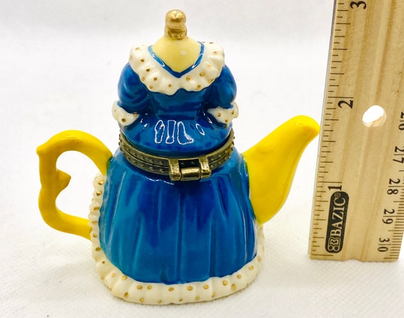 Vintage Trinket Box Seamstress Teapot || Vintage … - image 5