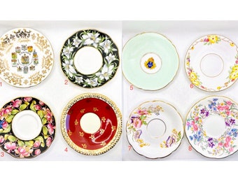 Vintage Orphan Saucers || Paragon Saucer || Royal Albert Saucer || Hammersley Saucer || Aynsley Saucer