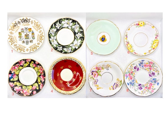 Vintage Orphan Saucers || Paragon Saucer || Royal Albert Saucer || Hammersley Saucer || Aynsley Saucer