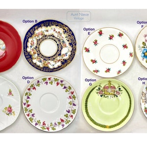 Vintage Saucers Single Orphan Teacup Saucers sold separately Shelley Saucer, Aynsley, Royal Grafton, Staffordshire replacement saucers