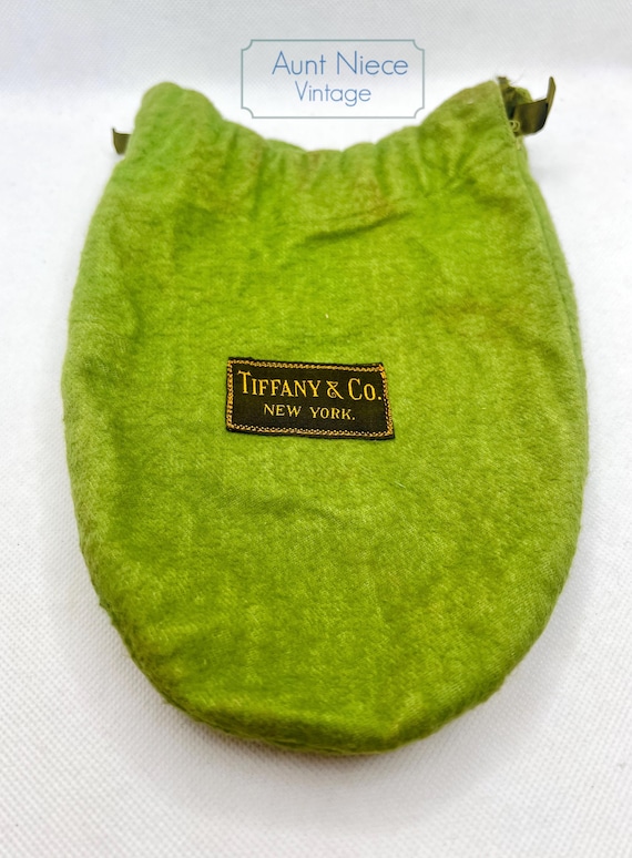 Antique Tiffany & Co New York Drawstring bag Silver Flatware, Jewelry late 1800s