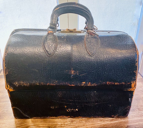 1940's Emdee by Schell travel Dr bag, Vintage Medi