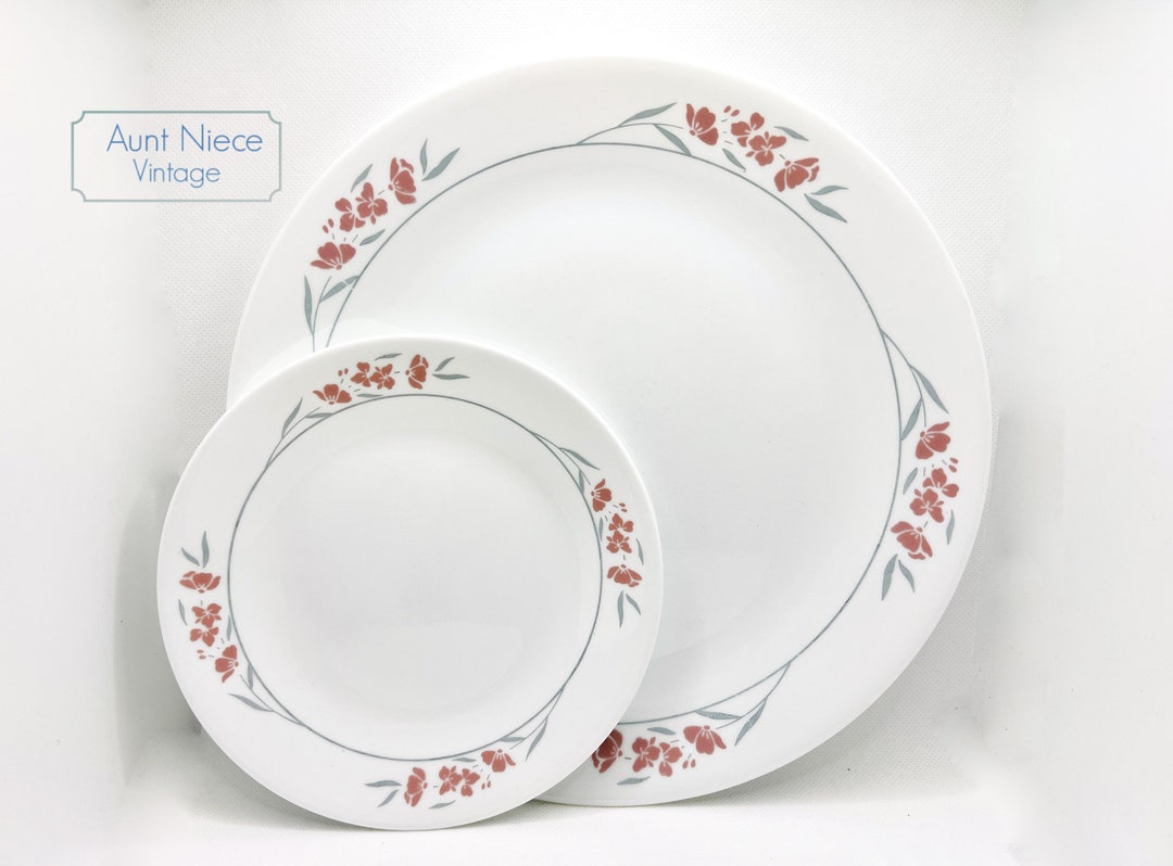 Sets and Single Vintage Corelle Plates Silk Blossom Dinner Etsy