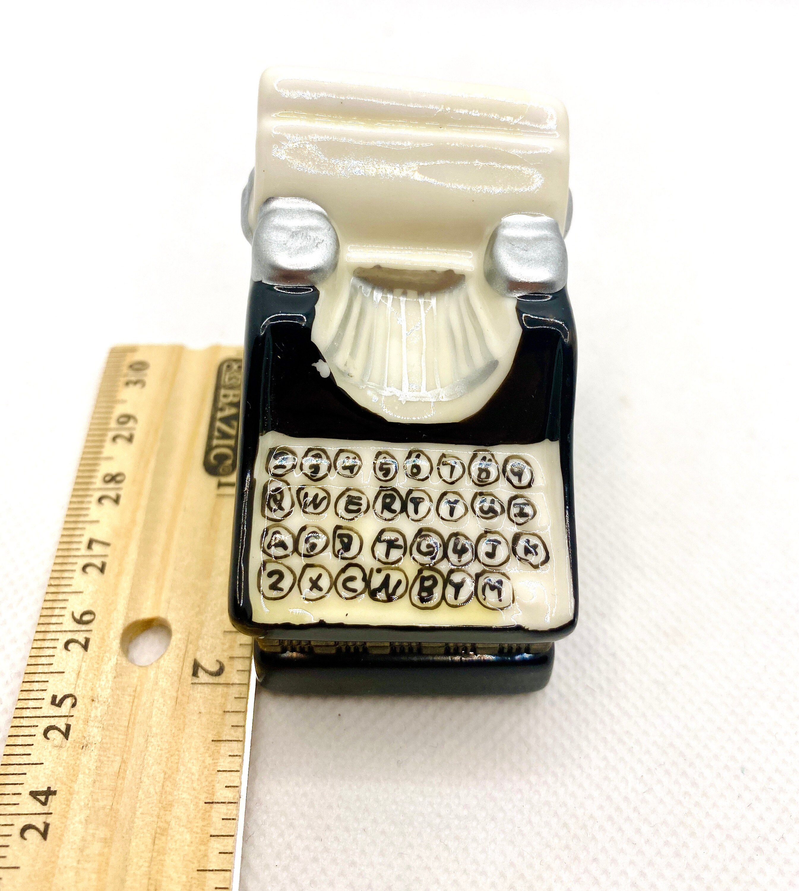 Vintage Typewriter trinket Box Vintage pill box Engagement ring
