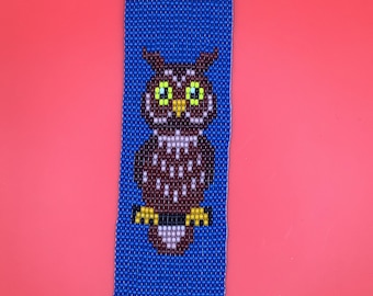 Motif de perles Wise Owl, PDF, modèle de métier à tisser