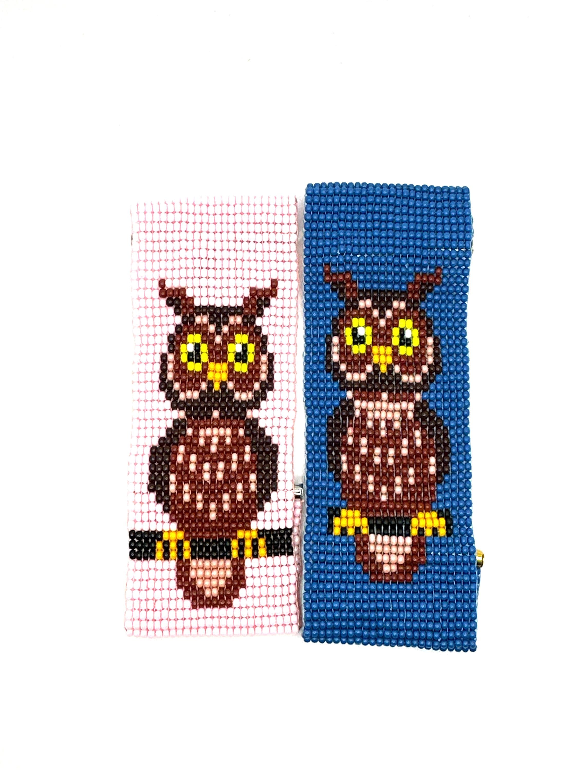 Owl Beaded 6 or 6.75 " Bracelet, fits 5.25 to 6.25" SBL0003