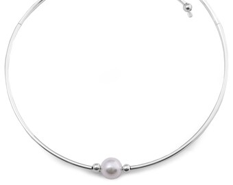 Shell Pearl Choker / Necklace – White