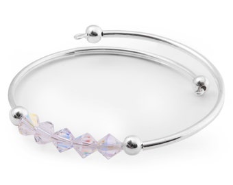 Swarovski Crystal Bracelet / Bangle – Clear AB