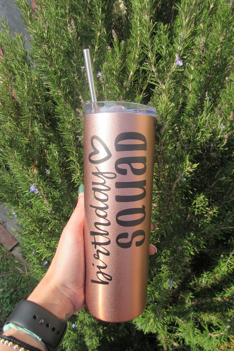 BIRTHDAY SQUAD birthday party birthday tumbler group birthday drinks birthday girl squad