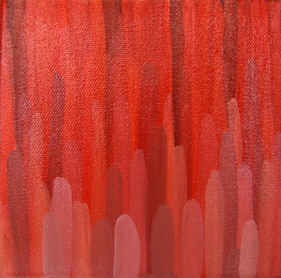 Red Abstract Painting Abstract Art Garnet Spessartine Original Art Contemporary Art Modern Art Jewel