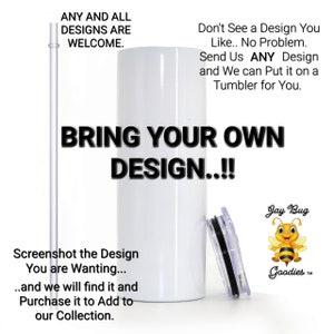 20 Oz Stainless Steel Sublimation Tumbler Cup, Bring your own design, Customized  Tumblers, Personalized tumbler, Full color, Drinking Cup.