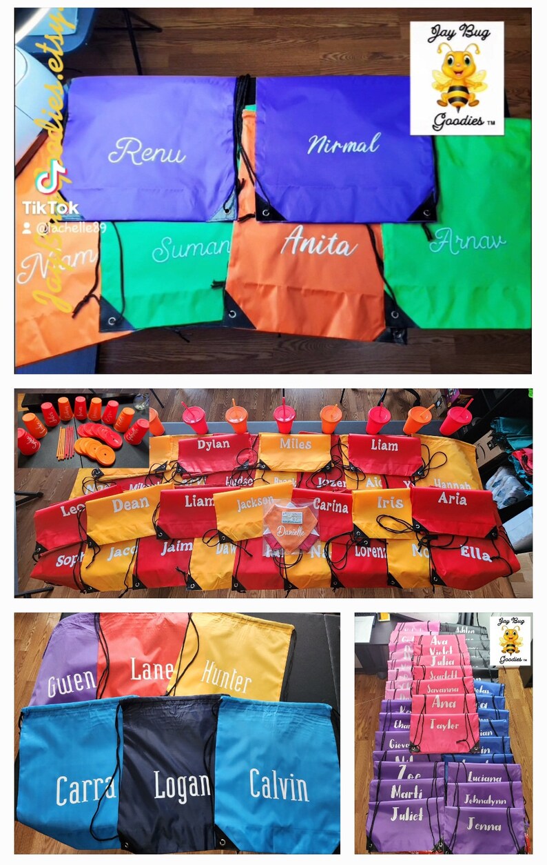 NAMES ONLY Drawstring Bags, Backpack, Tote, Polyester, Cinch Bag, Bulk ...