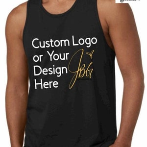 Benutzerdefiniertes Logo Tank, Tanktop, benutzerdefiniertes Design, vorne und hinten, Unisex Tank, benutzerdefinierte Tanks, farbiges Tanktop, Vinylshirts, für ihn, für sie, Geschenk
