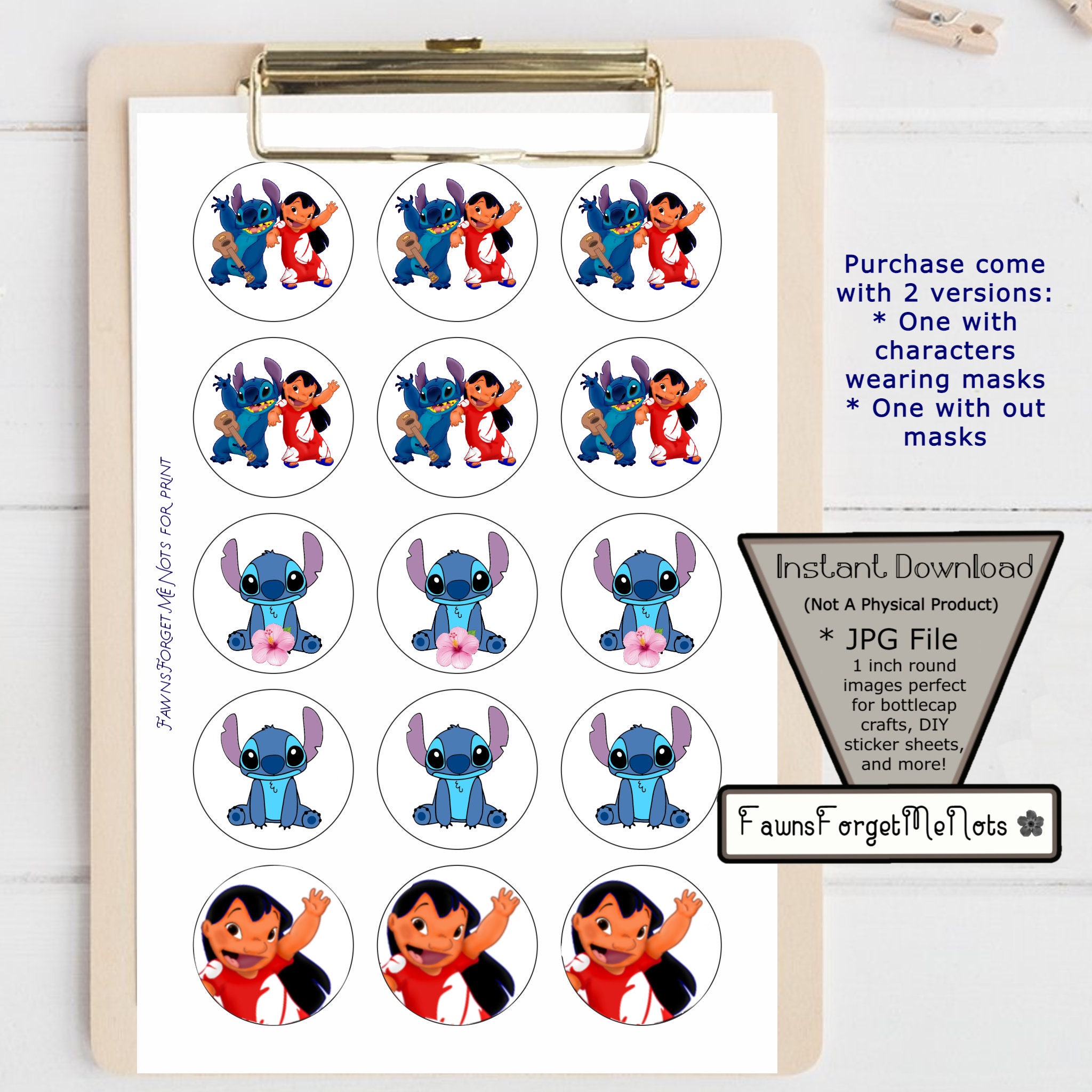 Inspired Stitch Disney Themed Pack of 8 Stickers, Lilo & Stitch Themed  Sticker Pack, Adorable/funny Stitch Inspired Sticker Pack Great Gift 