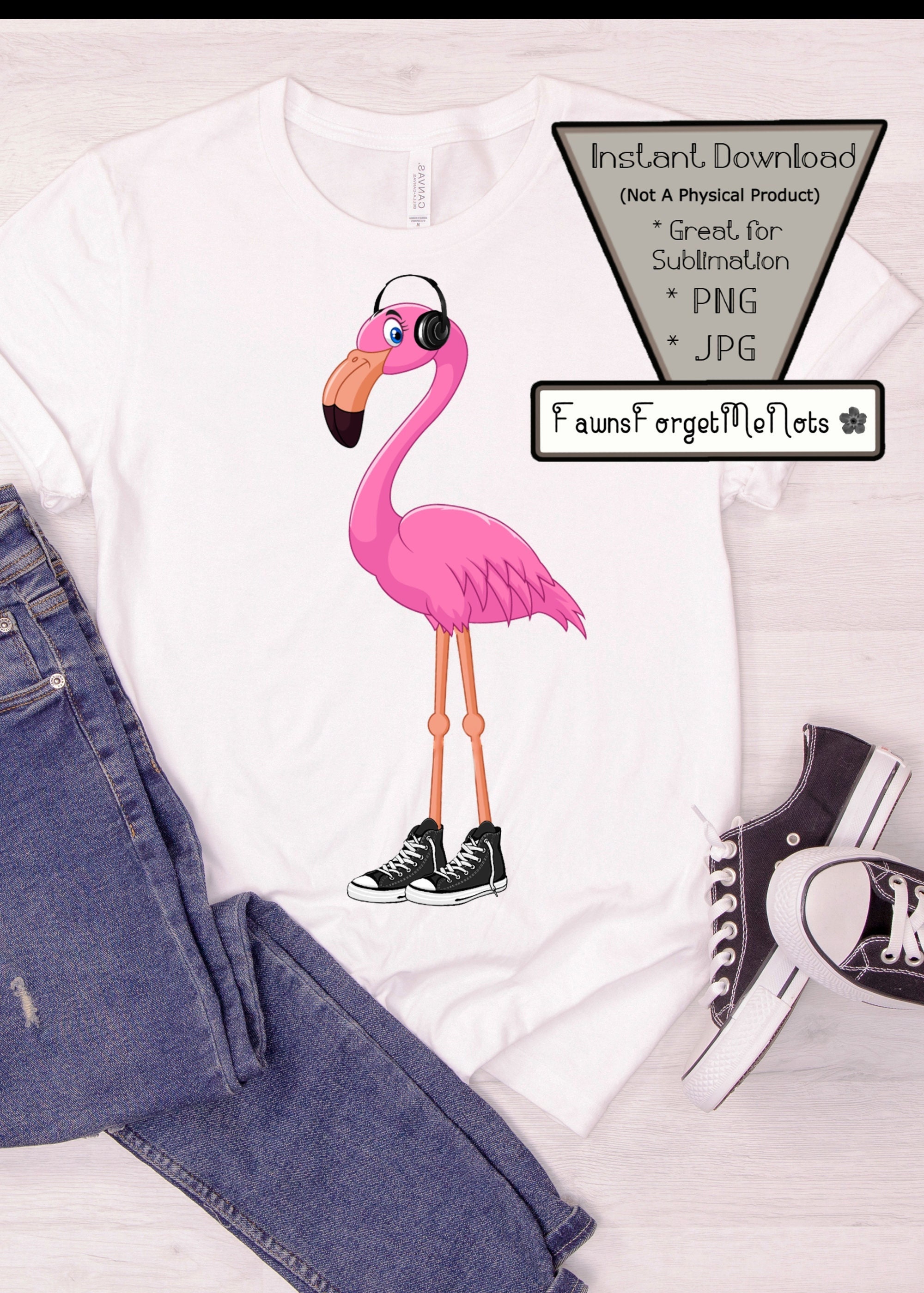 Converse - Flamingo Etsy