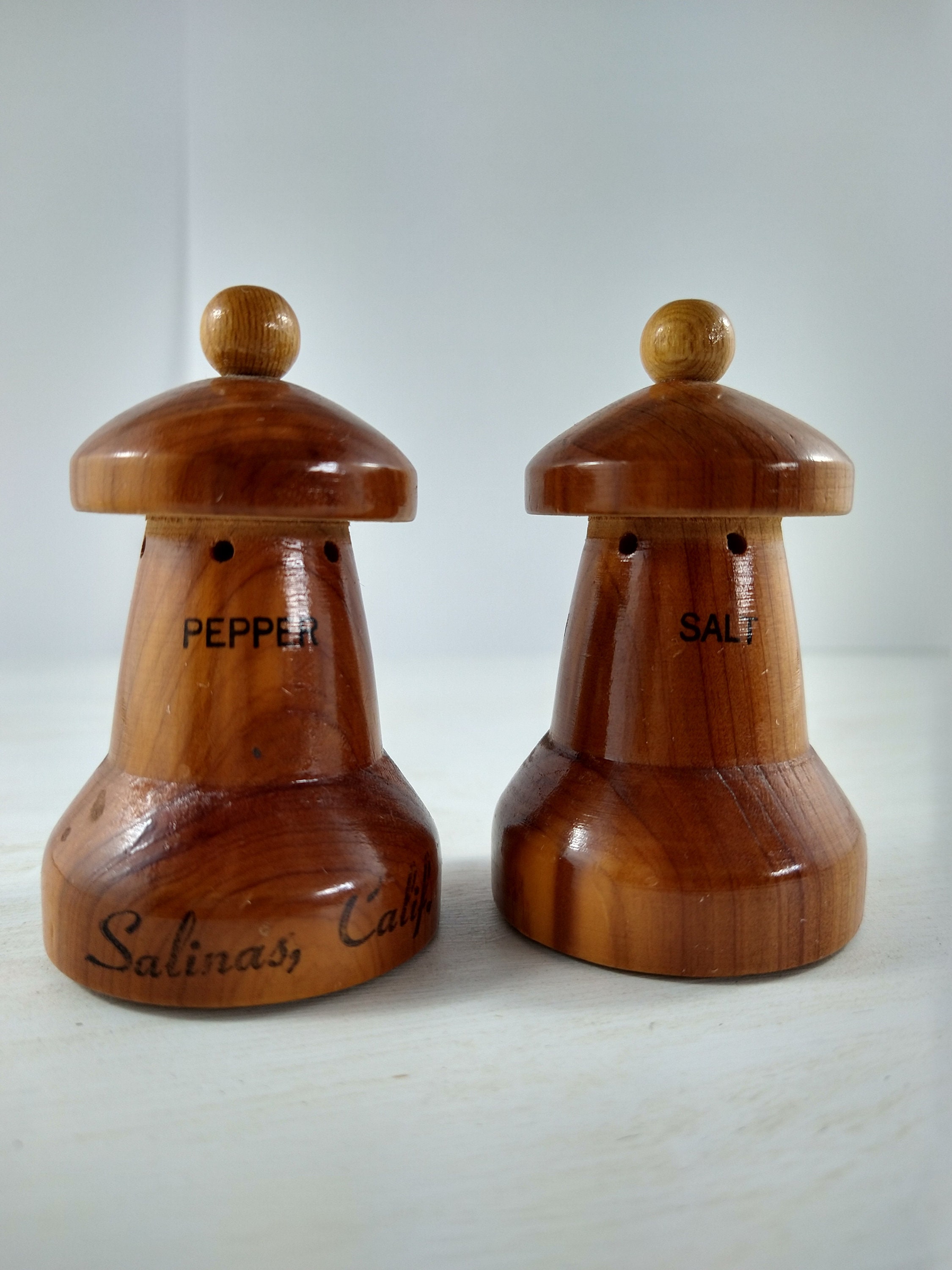 Salt & Pepper Shakers Vintage Wooden Salt and Pepper Shakers Home