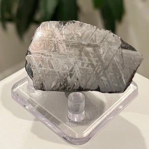 Muonionalusta Meteorite Etched End Piece, Sweden, 210 g, Iron Nickel Meteorite