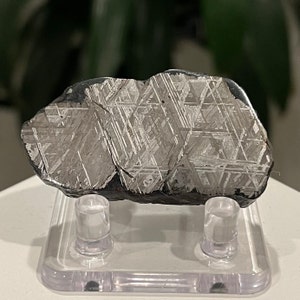 Muonionalusta Meteorite Etched Slab, Sweden, 85 g, Iron Nickel Meteorite