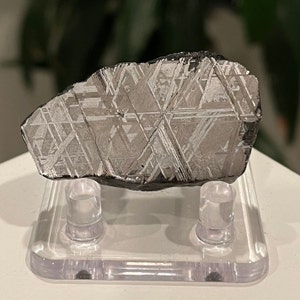 Muonionalusta Meteorite Etched Slab, Sweden, 73 g, Iron Nickel Meteorite