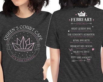 Queen's Court Café t-shirt, Valentine Edition, Magiford