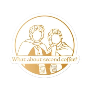 Second Coffee sticker