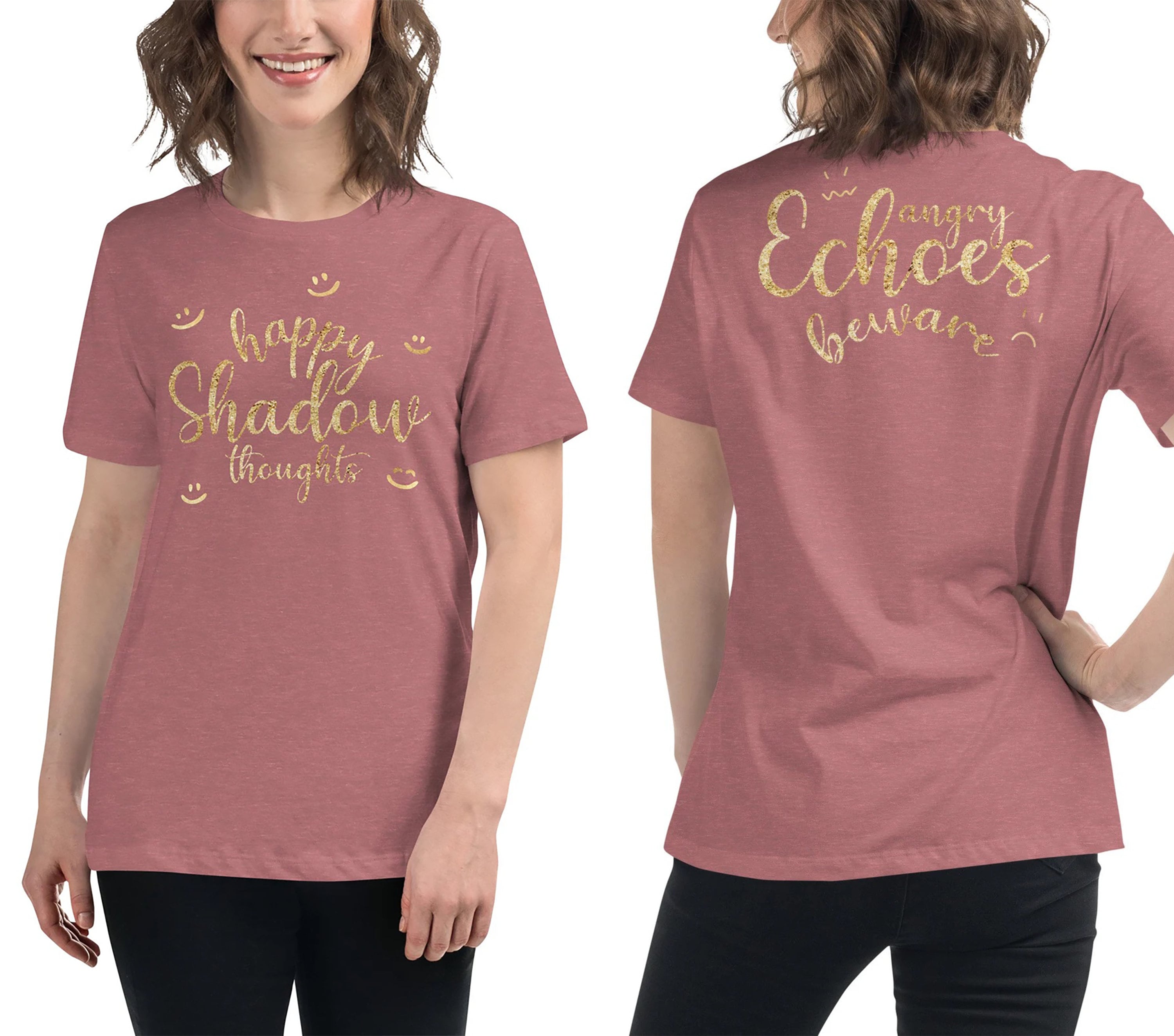 Happy Shadow Thoughts Women's Relaxed T-shirt, KOTLC, Front and