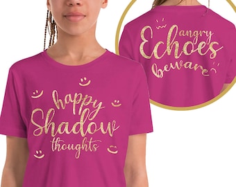 Happy Shadow Thoughts YOUTH T-Shirt, KOTLC, Front and Back design