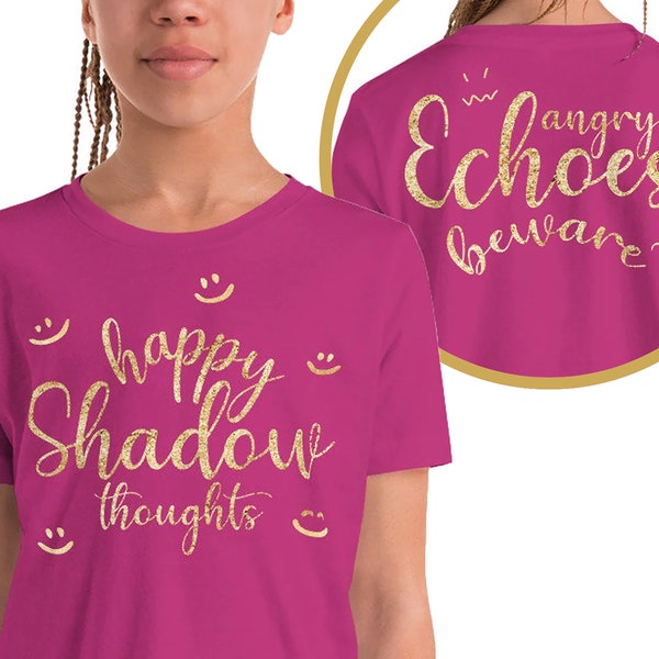 Happy Shadow Thoughts YOUTH T-Shirt, KOTLC, Vorder- und Rückendesign