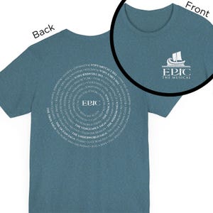 EPIC: ミュージカル フロント＆バックデザインTシャツ