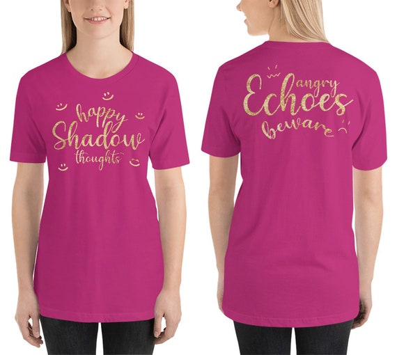 Happy Shadow Thoughts T-shirt (adult), Front & Back Imprint - Etsy Happy Shadow Thoughts T-shirt (adult), Front & Back Imprint - Etsy