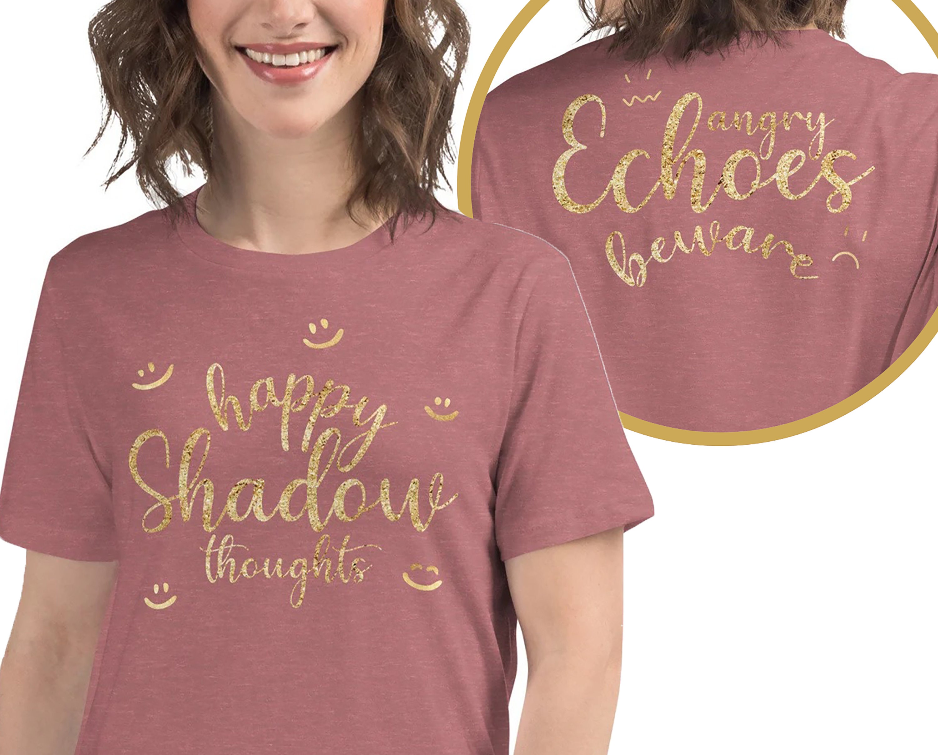 Happy Shadow Thoughts Women's Relaxed T-shirt, KOTLC, Front and