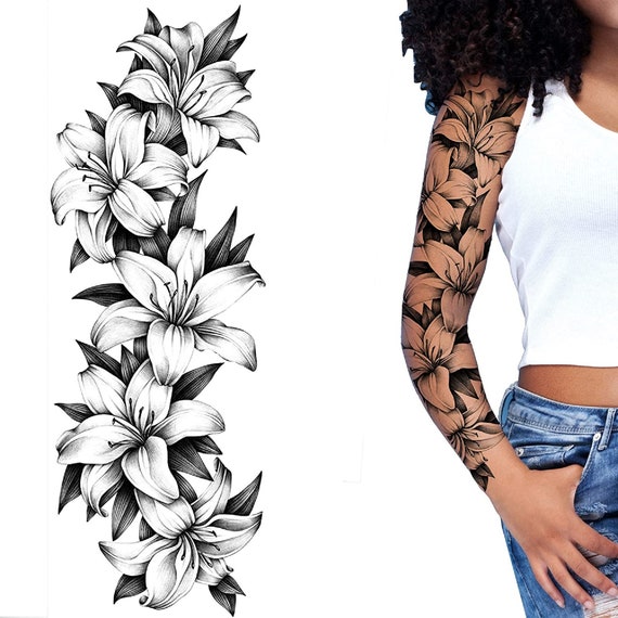 Gothic Waterproof Temporary Tattoo Sticker Bird Rose Flowers Flash Sexy Y2k  Tattoos Body Art Men Women Arm Waist Fake Tatoo  Temporary Tattoos   AliExpress