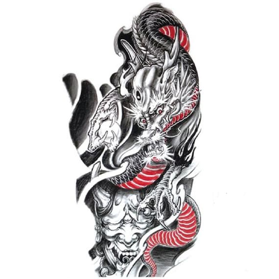 28 Dragon Tattoos On Half Sleeve