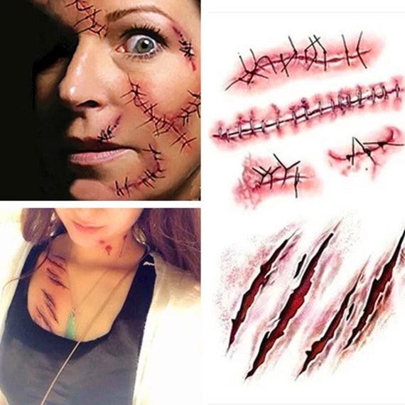 2 PC Blood Scar Tattoos Wound Temporary Tattoos Body Arm - Etsy Ireland 2 PC Blood Scar Tattoos Wound Temporary Tattoos Body Arm - Etsy Ireland